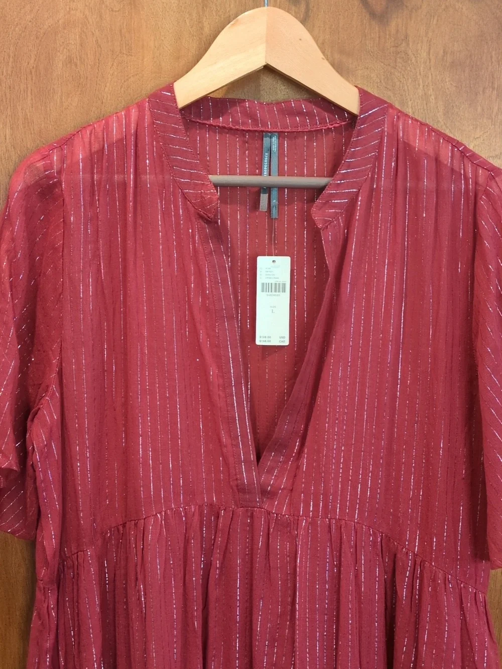 Anthropologie The Kallie Flowy Maxi Dress: Lurex Edition - Picture 5 of 12